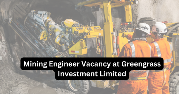Mining Engineer Vacancy at Greengrass Investment Limited
